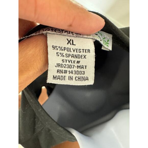 Emma’s Expressions Maternity Black Ruched Side Dress Women’s XL Short Sleeve - Picture 5 of 5